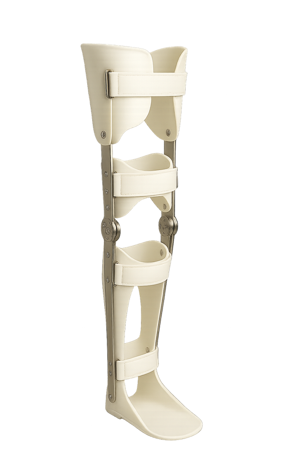 A knee-ankle-foot orthosis